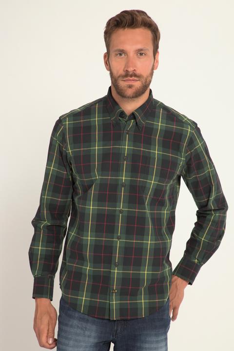 Produktbild JP1880 Karohemd, Langarm, Buttondown-Kragen, Modern Fit (XXL)