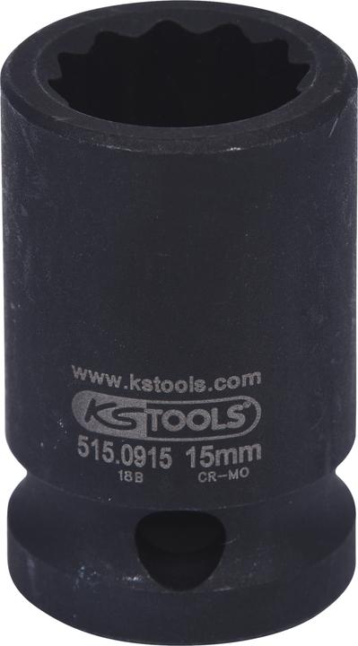 Actual product image KS Tools 1/2" power socket short (15 mm)