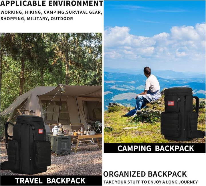 Actual product image Outdoor Extra Large Camping Backpack (85 l)