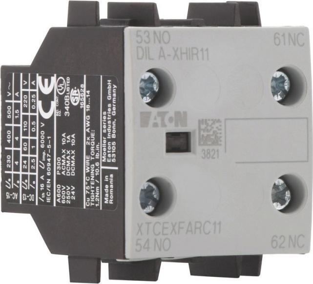 Actual product image Eaton Electric GmbH Auxiliary switch module 2p. 1S/1OE Structure DILA-XHIR