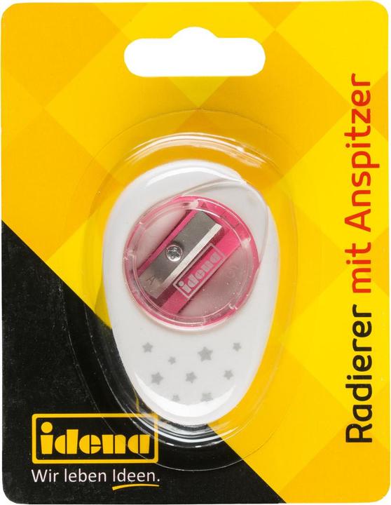 Actual product image Idena Eraser 2in1 with sharpener, 3 colours