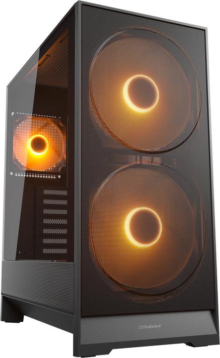 Cougar Gehäuse Midi-Tower Airface 180, ARGB, Schwarz (ATX, mATX, Mini-ITX)