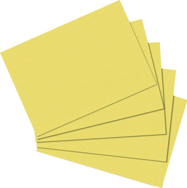 Herlitz 10836484 Index Card Yellow 100 Piece(s) (A6, 170 g/m²)