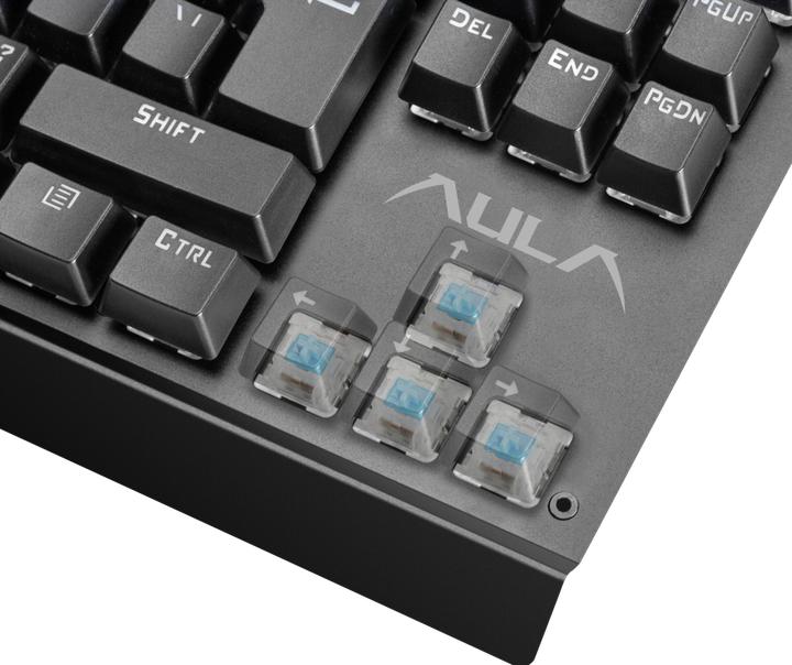 Actual product image Aula Hyperion Mechanical RGB Wired Keyboard EN (English-international, Cable)