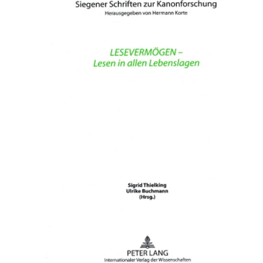 Lesevermögen - Lesen in allen Lebenslagen, Fachbücher von Sigrid Thielking, Ulrike Buchmann