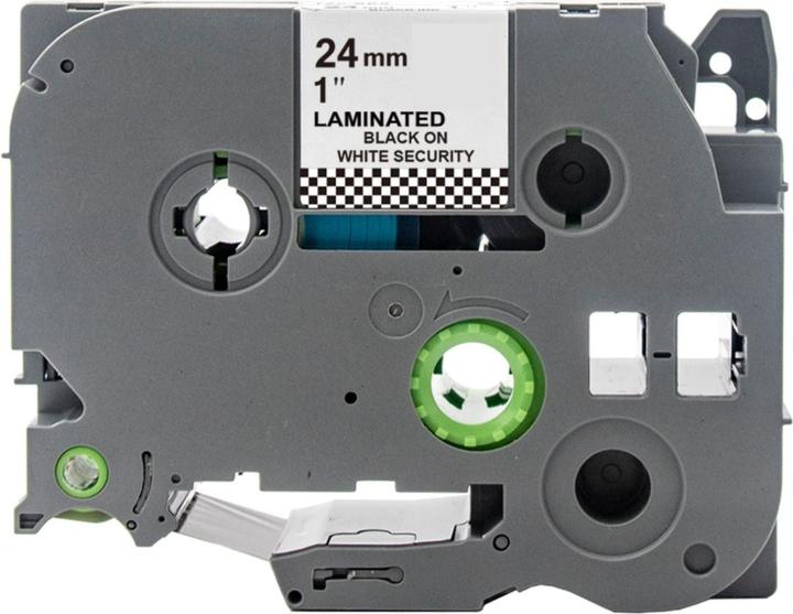 Produktbild Hermex Alternatives Siegelband zu Brother Tze-SE5 Etiketten Beschriftungsband (2.40 cm, Schwarz, Weiss)