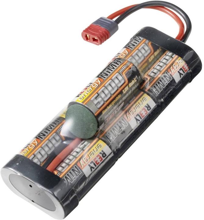 Reely Modello di batteria di fabbricazione (NiMh) 8,4V 5000 mAh Numero di celle: 7 Sistema di connessione (8.40 V, 5000 mAh)