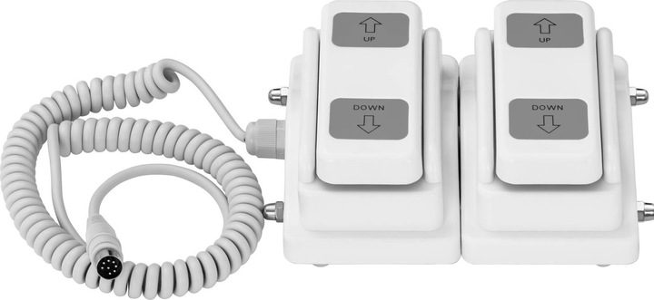 Produktbild Physa Fusspedal Fussschalter Fussanlasser Steuerpedal Massageliege 8 PinStecker 2 Motoren