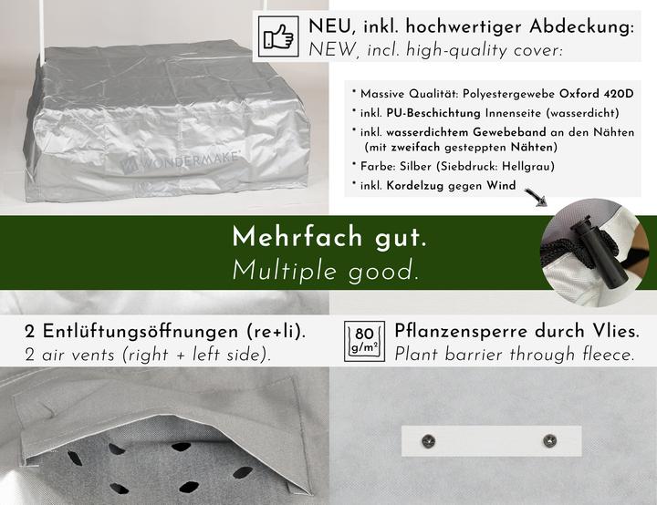 Actual product image Wondermake Design-Sandkasten "solarca2" mit Spielwannen u. Abdeckung, Fichte