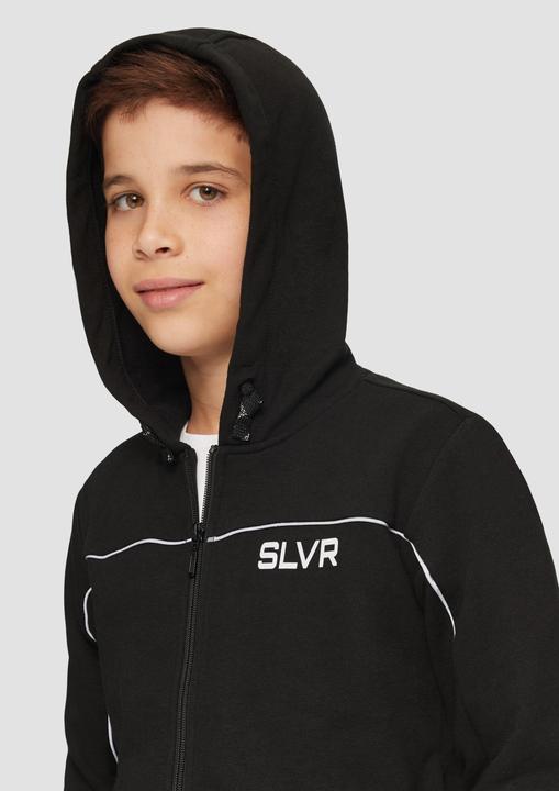 Produktbild S.Oliver Sweatshirt Jacke Sweatshirtjacke mit dekorativen Reflektor-Details (158, 164)