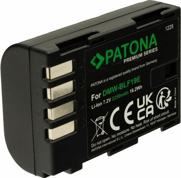 Actual product image Patona Premium Battery Panasonic DMW-BLF19E (Camera battery)