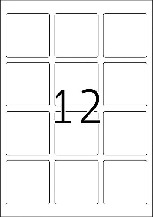 Actual product image HERMA A4 removable labels