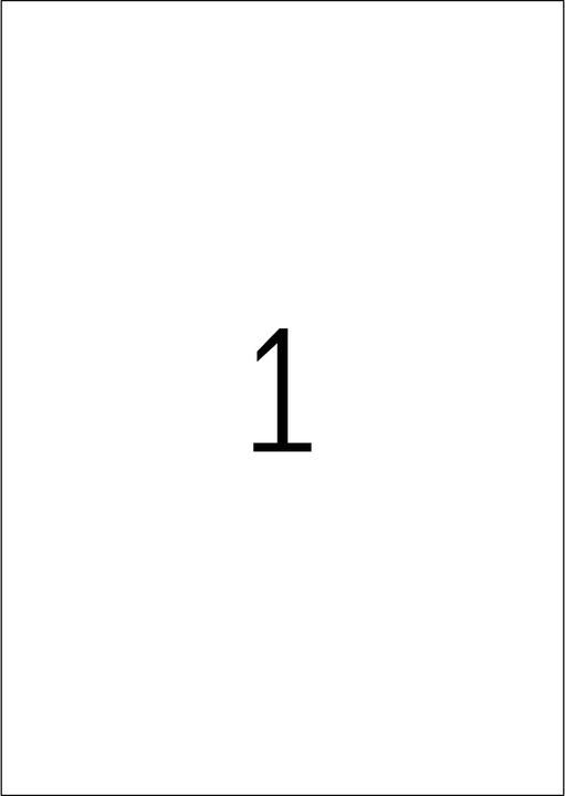 Actual product image Herma Universal labels A4