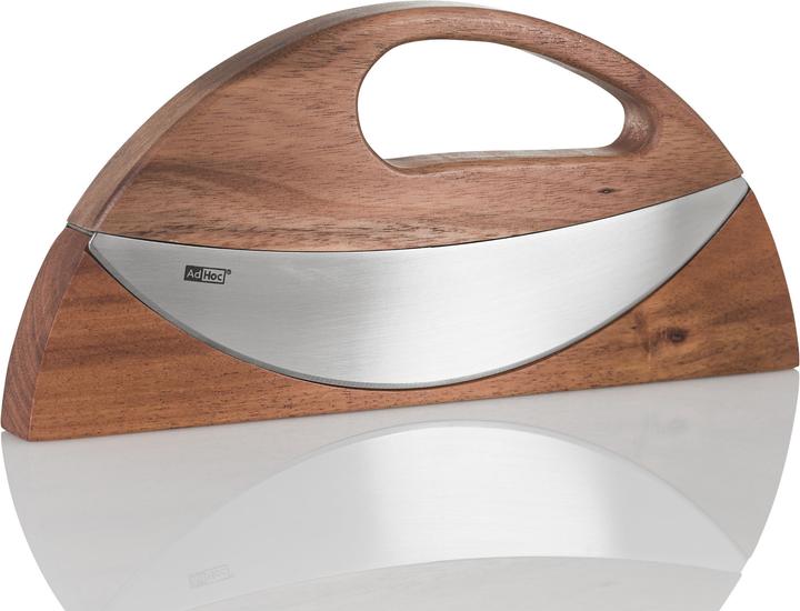 Produktbild AdHoc Doppel-Wiegemesser WAVE braun (22 cm)