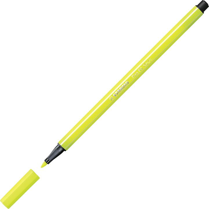 Productafbeelding STABILO Pen 68 Premium viltstift (Fluorescerend geel, 1 x)