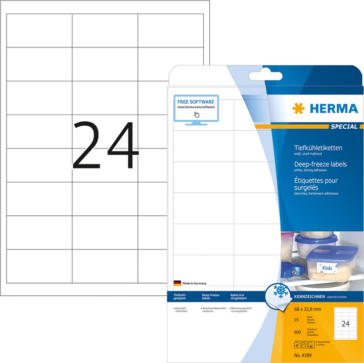Produktbild Herma Tiefkühletiketten A4