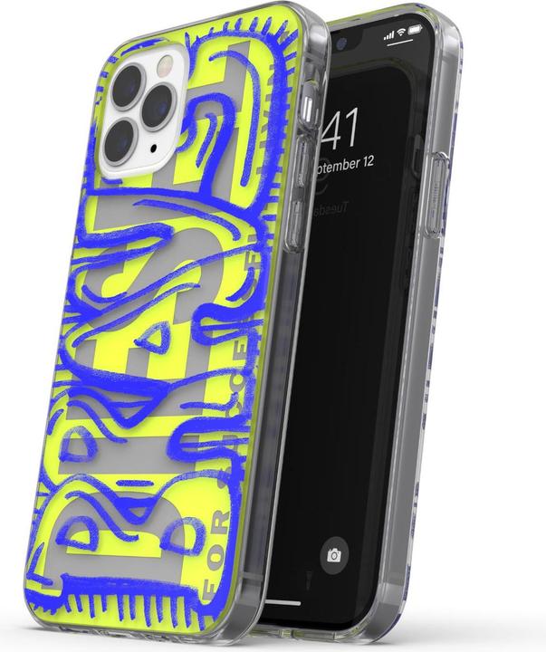 Immagine prodotto Diesel Custodia a scatto Clear AOP iPhone 12/12 Pro niebiesko-limonkowy/blue-lime 42564 (Apple iPhone 12)