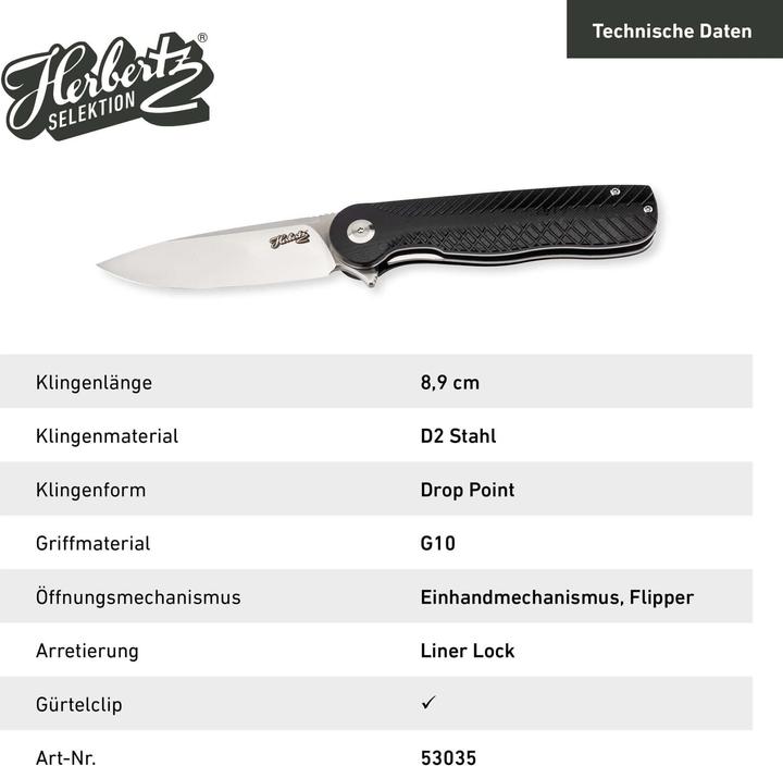 Immagine prodotto Herbertz Selektion Einhandmesser (8.90 cm)