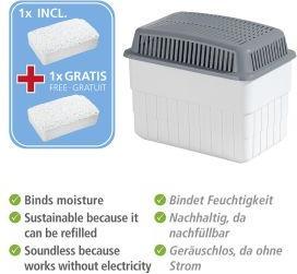 Produktbild Wenko Raumentfeuchter, 2x 1,0 kg (80 m², 72.00 l/24h)