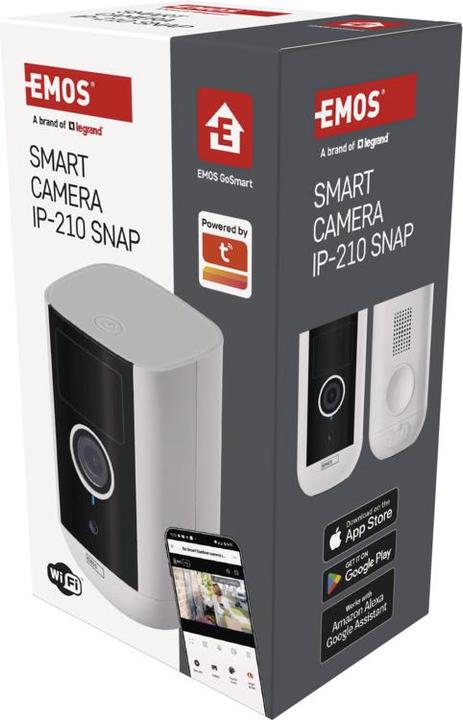 Immagine prodotto Emos Telecamera IP per esterni GoSmart con WiFi IP-210 SNAP, alimentata a batteria (2592 x 1944 pixel)