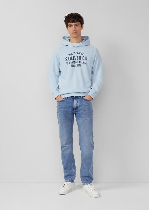 Produktbild s.Oliver Sweatshirt Sweatshirt aus Baumwollmix mit Frontprint (M)