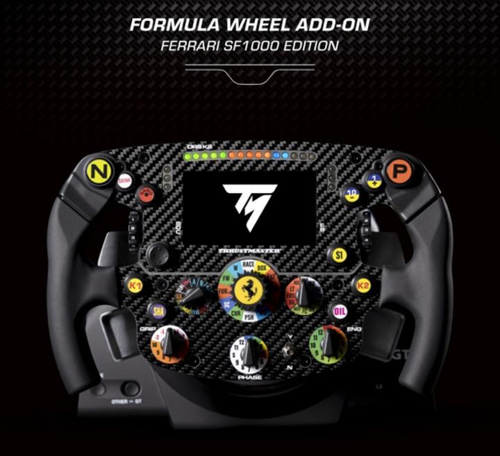 Actual product image Thrustmaster AddOn Thrustm. Ferrari SF1000 Edition-WO Lenkrad (PS5/PC) retail (PC, PS4, PS5)