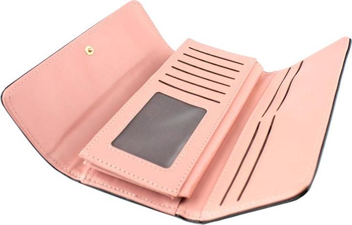 Actual product image JTI Ladies' wallet with diamond pattern and gold-coloured crown