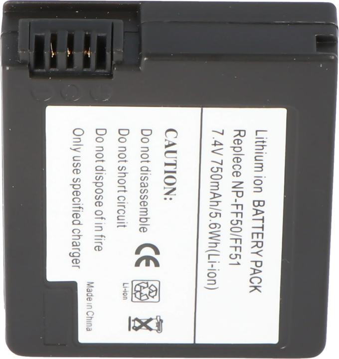 Actual product image AccuCell Akku Sony NP-FF50 Akku, Sony NP-FF51 (Camera battery)