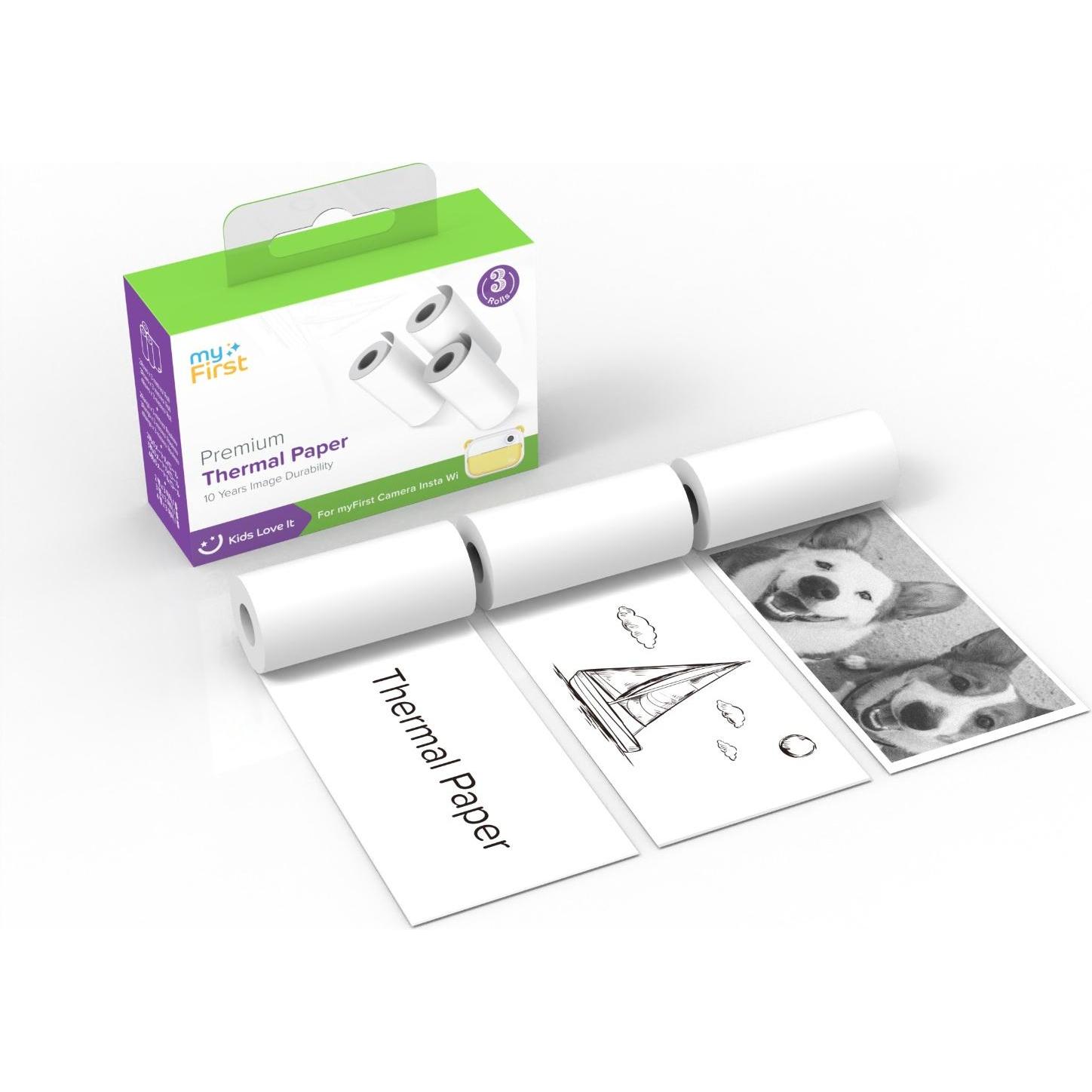 Thumbnail - myFirst Premium Thermal Paper White (3 x), Fotopapier, Weiss