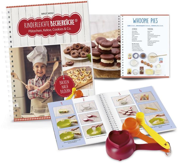 Actual product image Kinderleichte Becherküche - Plätzchen, Kekse, Cookies & Co (German, Birgit Wenz, 2017)
