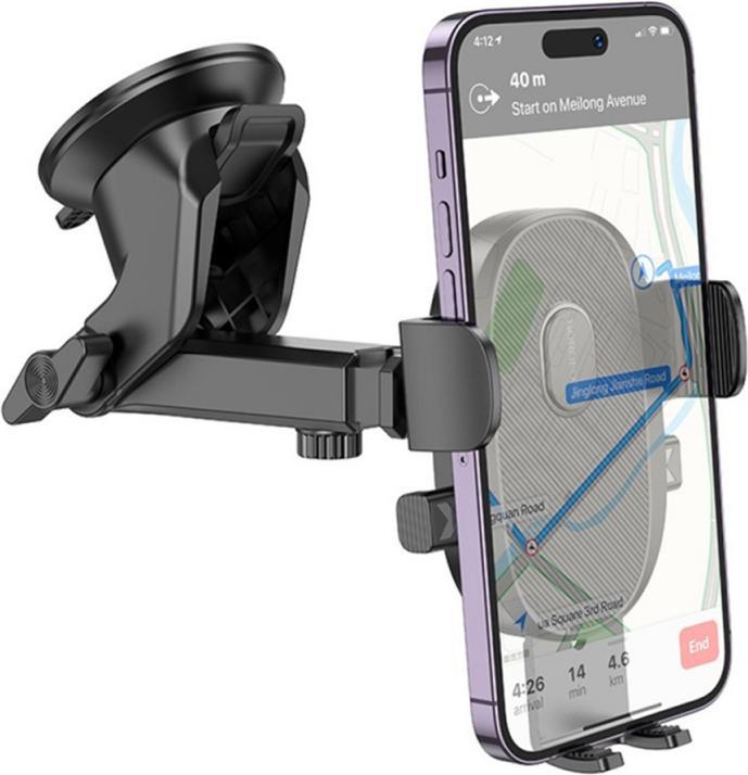 Actual product image Borofone Car Holder BH93 Grand, 4.5inch - 7inch, Black