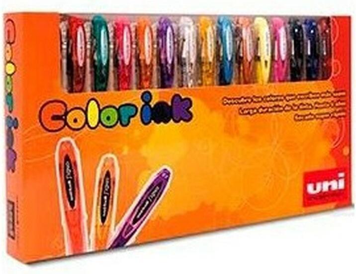 Actual product image Uni-ball Kugelschreiber-Set Rollerball Signo UM-120 Bunt 15 Stücke 0,5 mm (Colored, 15 x)