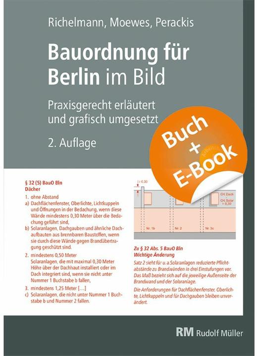 Produktbild Bauordnung fr Berlin im Bild mit E-Book (PDF) (Deutsch, Dirk Richelmann, Sarah Perackis, Udo Moewes, 2025)