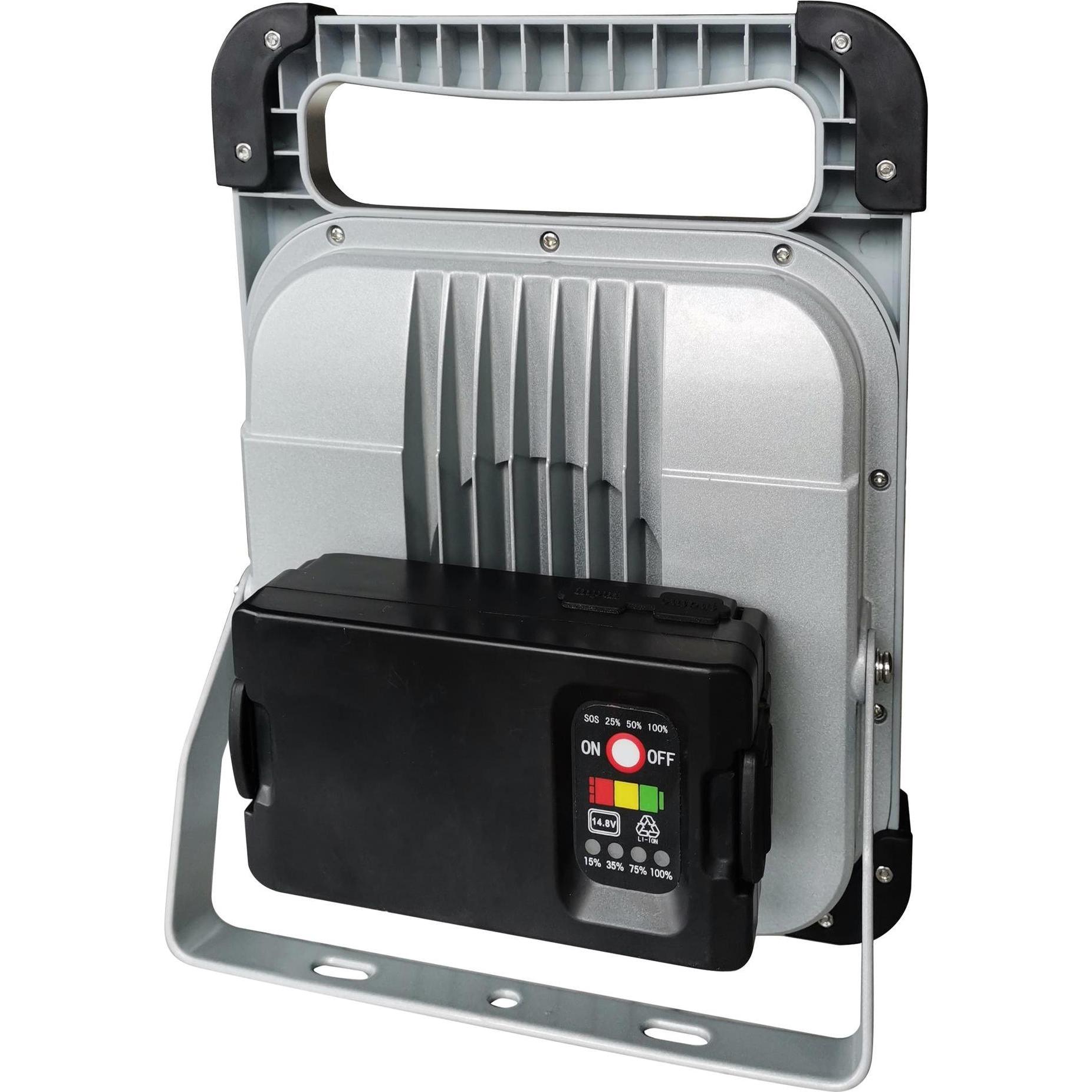 Thumbnail - Ledino, Arbeitsleuchte, Akku Scheinwerfer Veddel 50 6500 K Silber 50 W (3500 lm)