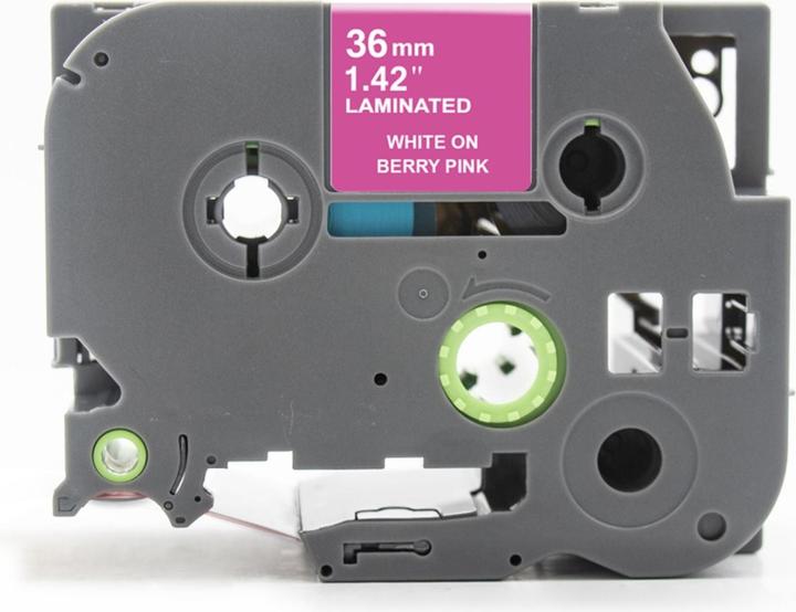 Produktbild Hermex Alternatives Etikettenband zu Brother TZe-MQP65 Beschriftungsband (3.60 cm, Weiss)