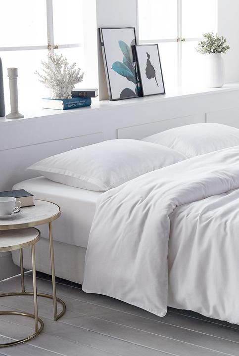 Image du produit Living Home Uni satin (Set de linge de lit, 240 x 240 cm, 65 x 100 cm)