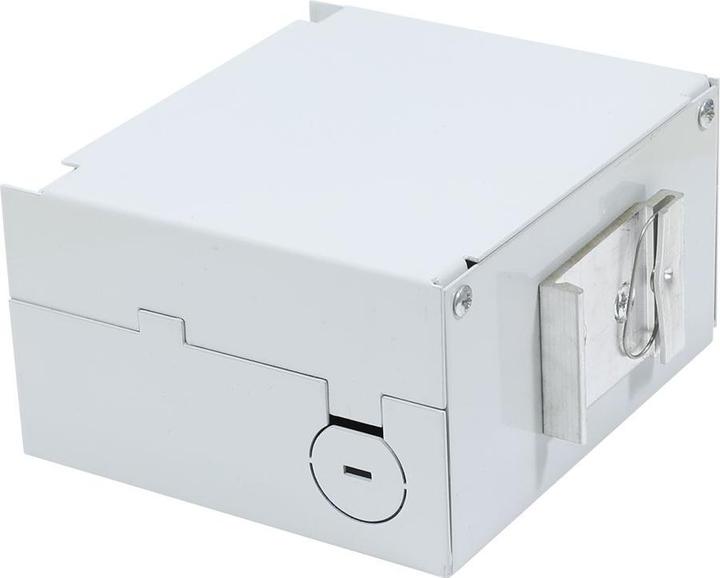 Productafbeelding Synergy 21 Glasvezel patchpaneel voor DIN rail, 6xSC duplex/LC quad bussen, zonder couplers, lichtgrijs, Synerg