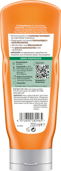 Immagine prodotto Guhl Balsamo Nutriente Idratante (200ml) (200 ml)