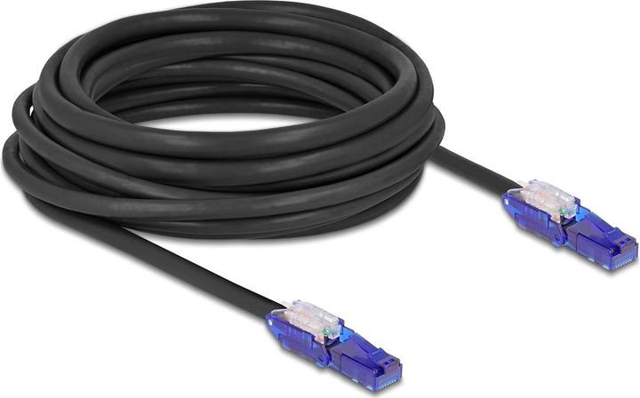 Actual product image Delock RJ45 network cable Cat.6 UTP with 180° angled connector (CAT6, 7.50 m)