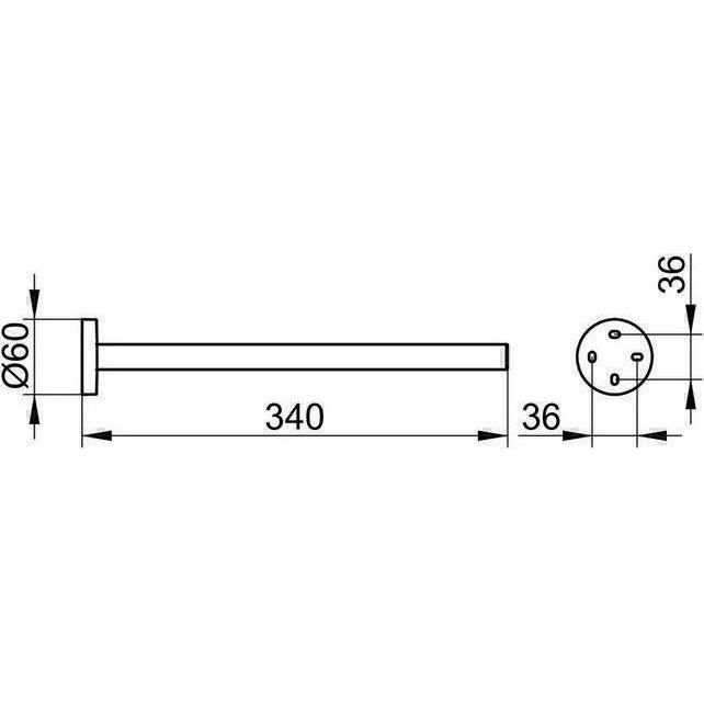 Thumbnail - Keuco, Handtuchhalter + Handtuchhaken, Edition 90 Handtuchhalter