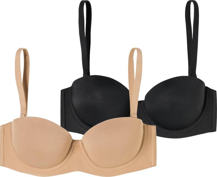 Actual product image Schiesser Bügel-BH Bandeau mit Schale - Unique Micro (95 B, pack of 2)