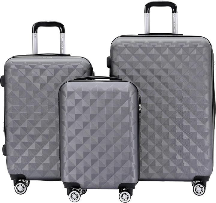 Actual product image Beibye Hartschalen-Kofferset mit Zwillingsrollen (115 l)