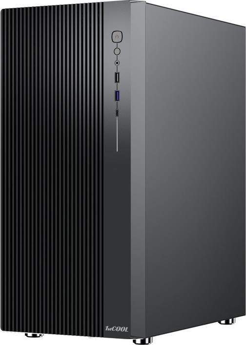 Produktbild 1st Cool 1stCOOL G4, ATX case, USB3.0, USB-C, 2x fan, black (ATX)