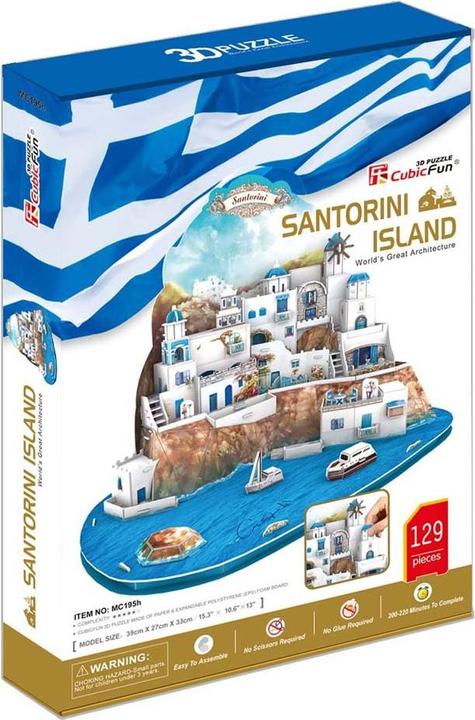 Image du produit Cubicfun grand ensemble de Santorin 3D (129 pièces)