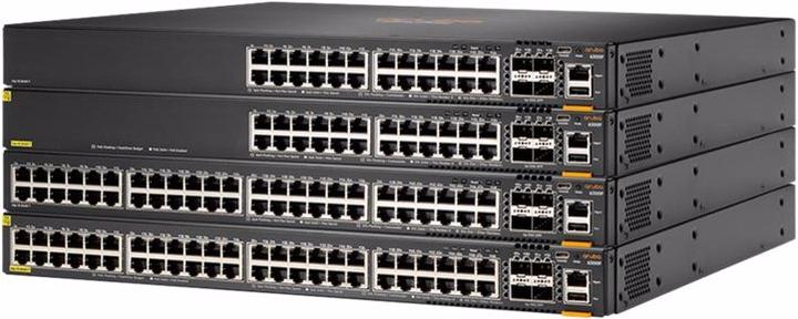 Produktbild HPE E Aruba 6300F Switch, 48 Port 1GbE PoE and 4 Port SFP56, Layer 3, Stackable, 1U, One Touch (48 Ports)