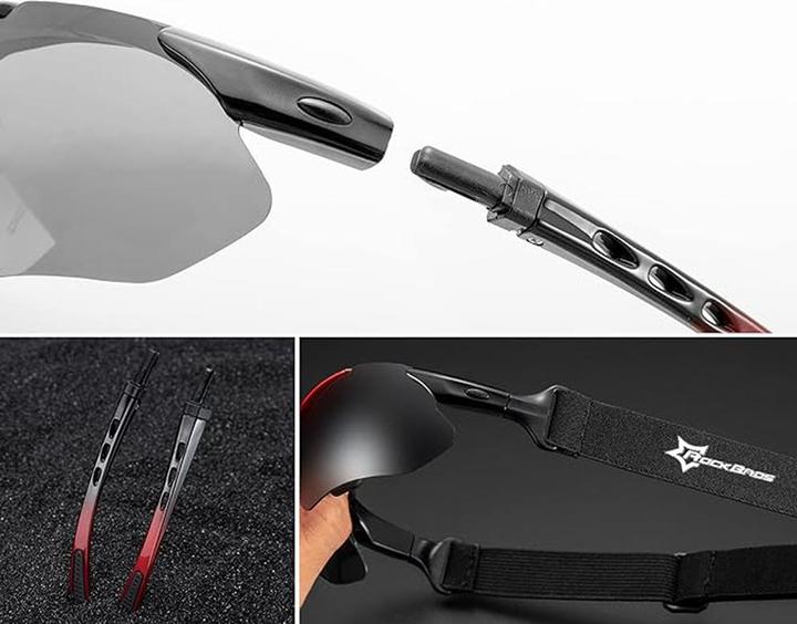 Produktbild Rockbros 10142 photochromic UV400 cycling glasses - white (UV400)