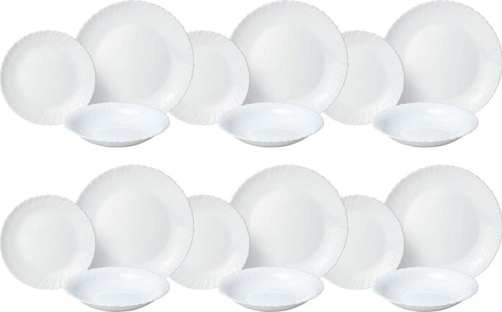 Actual product image Kinghoff Geschirr-Set aus Glas, 18-teiliges (18 Piece)