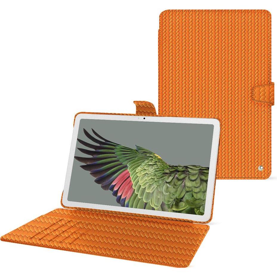 Noreve Lederschutzhülle Google Pixel Tablet (Google Pixel Tablet), Tablet Hülle, Orange