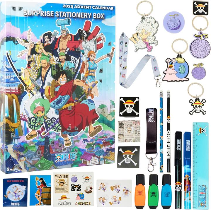 Actual product image One Piece Adventskalender 2025 für Kinder mit Anime-Accessoires