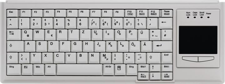 Produktbild Active Key Industry 4.0 Compact Ultraflat Touchpad Keyboard USB Light Grey (DE, Kabelgebunden)